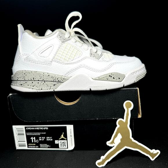 Size 11 Nike Air Jordan Retro PS White Oreo Men's Shoes Sneakers